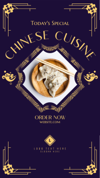 Chinese Cuisine Special Facebook Story