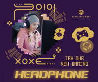 Gaming Headphone Accessory Facebook Post