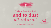 Ash Wednesday Verse Animation