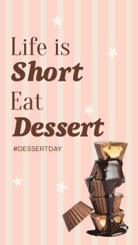 Dessert Life Quote Instagram Reel