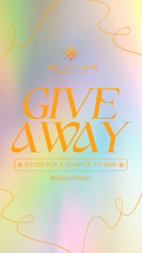 Minimalist Gradient Giveaway TikTok Video Design