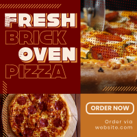 Yummy Brick Oven Pizza Linkedin Post Design