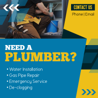 Simple Plumbing Services Linkedin Post Design