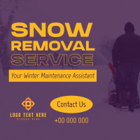 Pro Snow Removal Instagram Post Design