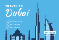 Dubai Travel Package Pinterest Cover Design