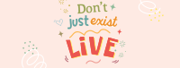 Live Positive Quote Facebook Cover Design