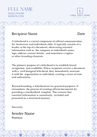 Minimalist Generic Business Letterhead