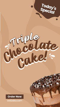 Triple Chocolate Cake YouTube Short