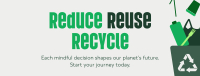 Reduce Reuse Recycle Waste Management Facebook Cover