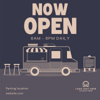 Food Truck Opening Instagram Post Design