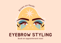 Eyebrow Treatment Postcard