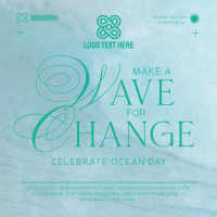 Wave Change Ocean Day Instagram Post