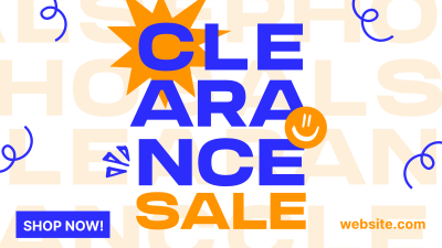 Clearance Sale Scribbles Facebook Event Cover Image Preview