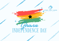Happy Ghana Day Postcard