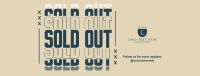 Sold Out Announcement Facebook Cover Image Preview