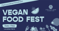 Blocky Vegan Food Fest Facebook Ad