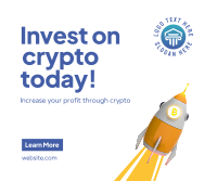 Crypto to the Moon Facebook Post