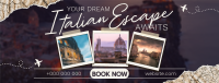 Modern Italy Booking Facebook Cover