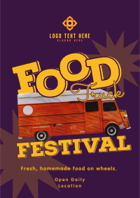 Food Truck  Festival Flyer Design