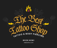 Tattoo & Piercings Facebook Post