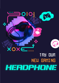 Gaming Headphone Accessory Poster