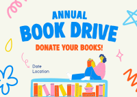 Donate A Book Postcard