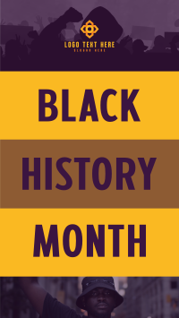 Power Black History Month Facebook Story