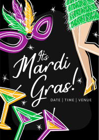 Mardi Gras Flapper Flyer