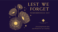 Symbol of Remembrance Facebook Event Cover