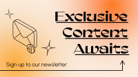 Join Our Newsletter Animation