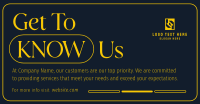 Minimalist Company Info Facebook Ad