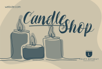 Line Candle Pinterest Cover Image Preview