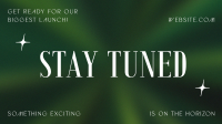 Minimalist Biggest Launch Stay Tuned Facebook Event Cover