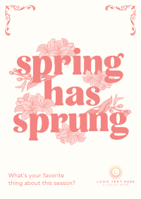 Vintage Floral Spring Flyer