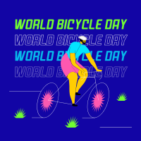 Happy Bicycle Day Linkedin Post Design