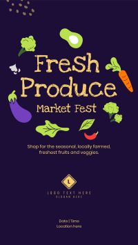 Fresh Market Fest Instagram Story