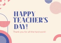 Generic Teacher Greeting Postcard