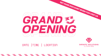 Grand Opening Modern Grunge Facebook Event Cover