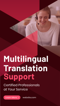 Multi-Language Support Instagram Story