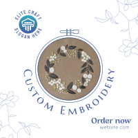 Custom Made Embroidery Instagram Post Image Preview