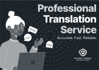 Professional Translation Service Postcard Image Preview