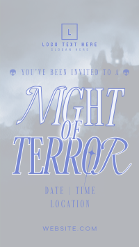 Night of Terror Party Facebook Story