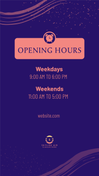 New Opening Hours Facebook Story