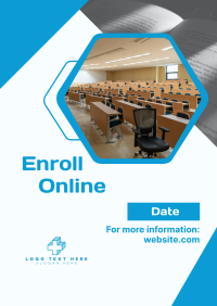 College Online Enrollment Poster