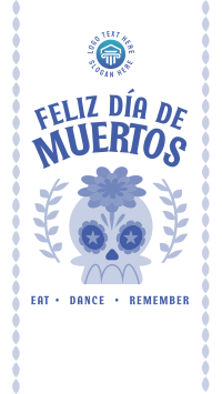 Dia de los Muertos Greeting Instagram Story Design