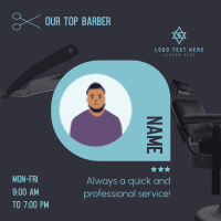 Top Barber Spotlight Instagram Post