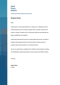 Asset Management Letterhead example 1