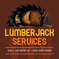 Professional Lumberjack Services Instagram Post Design