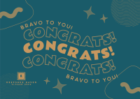 Bravo To You! Postcard Image Preview