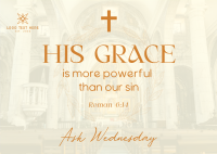 His Grace Postcard